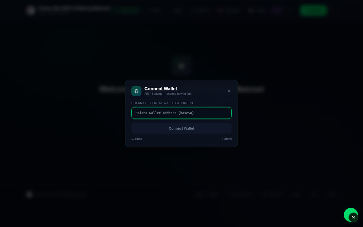 Enter the referral address (if applicable)